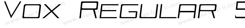Vox Regular 5字体转换